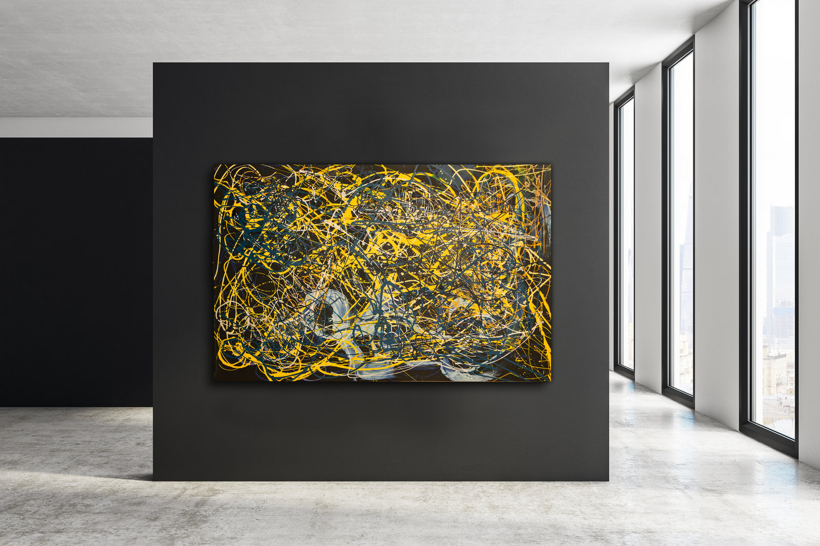 Goldene Nacht, 200cm x 129,5cm