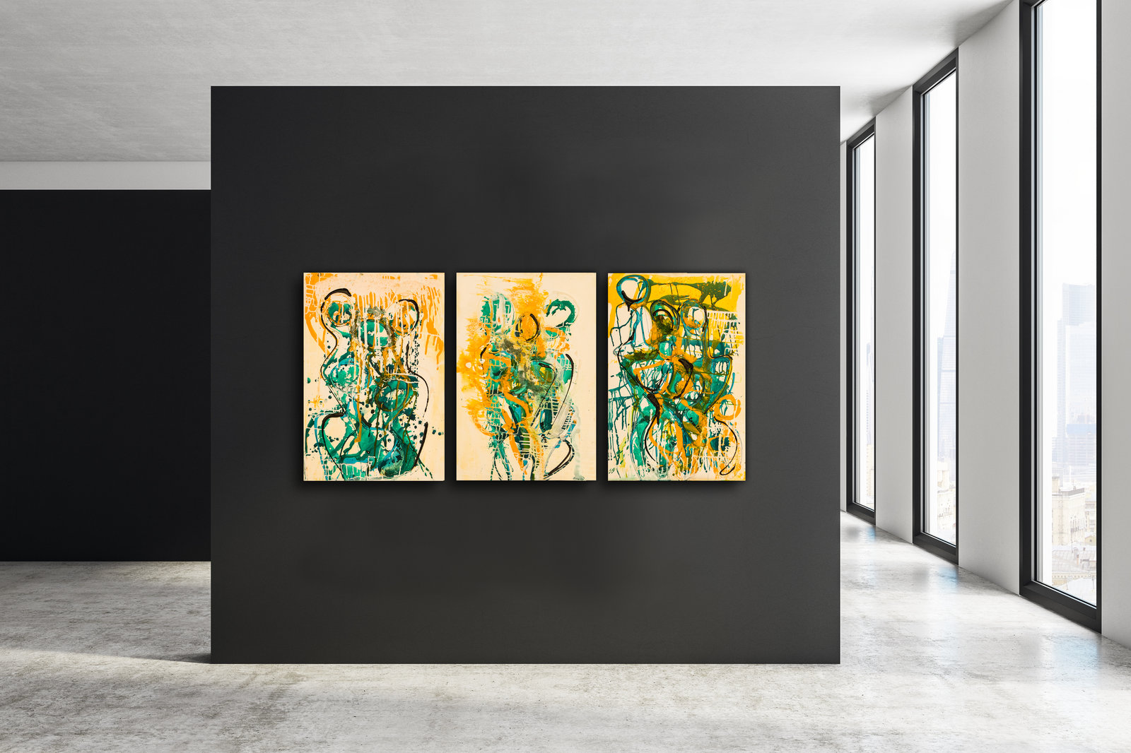 Inselfeen, 129,5cm x 89,5cm